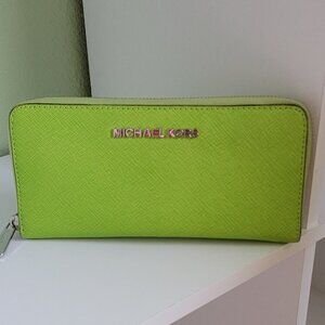 Michael Kors lime green wallet